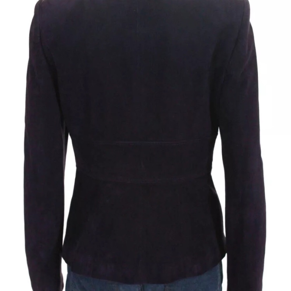 EUC Valentino 100% authentic eggplant suede jacket - Picture 4 of 6